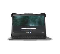 MAXCases Extreme Shell-L for Asus 1100 Series 11.6" Win 10/Chrome, BR1100F, Flip CR1, CR1 (Black/Clear)