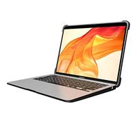 MAXCases Extreme Shell-L for MacBook Air 13.6" (2022 M2) & MacBook Air 13.6 M3 (A3113) & MacBook Air 13.6" M4 (2025) (Black/Clear) - AP-ESL-MBA-13M2-BCLR