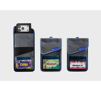 MAXCases MAX ShieldBloc Phone Pouch w/RF Blocking, ID Pocket and Velcro Closures (Grey)