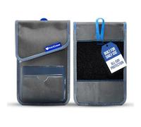 MAXCases Shield Cell Phone Lock Pouch for School, Classroom Use - Universal Fit Phone Pouch Bag with Dual Velcro Closures, Ballistic Nylon, Clear ID Pocket, Hanging Loop & Back Strip