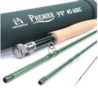 Maxcatch 3-12wt Medium-Fast Action Premier Fly Fishing Rod-IM8 Carbon Blank,with AA Cork Grip Hard Chromed Guides (Premier Fly Rod, 9' 10wt 4sec, M.Fast)