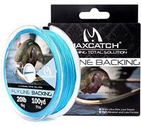 Maxcatch Braided Fly Fishing Line Backing Line 20/30LB, 92m/100yds, 275m/300yards (Blue, 20LB 275m/300yards)