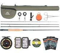 Maxcatch Extreme Fly Fishing Combo Kit 3/5/6/7/8wt, Starter Fly Rod and Reel Outfit, with a Protective Travel Case (Fly Fishing Combo (Extreme Rod +Tino Reel), 5wt -9' Half-Handle Rod,5/6 Reel)