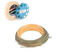 Maxcatch Fly Line for Single-Handed Spey Casting, Weight Forward Floating Fly Lines with Two Welded Loops, WF3F-WF8F, 90FT (Peach/Camo, WF8F-90FT)