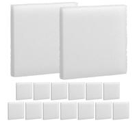Maxcheck 15 Pcs Poly Foam Pads, White Foam Sponge for Aquarium C3 Filter Pad Media Replacement