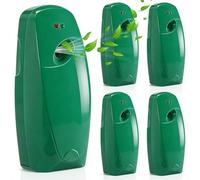 Maxcheck 4 Pcs Automatic Air Freshener Spray Dispenser Wall Mounted Automatic Spray Dispenser Air Freshener for Bathroom Battery Operated Free Standing for Commercial Place and Room (Dark Green)