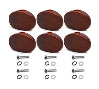 MAXCHEER 6PCS Brown Pearl Universal Guitar Tuning Pegs Keys Tuners Machine Heads Replacement Buttons Knobs Handle for Guitar Accessory (Brown Pearl, 6)
