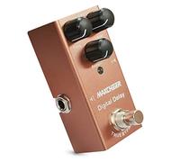 MAXCHEER Electric Guitar Digital Delay Pedal Time/Level/Repeat Knob Effect Pedal Mini Single Type DC 9V True Bypass (Brown)
