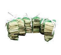 Maxchips Dried Kindling Wood Fire Sticks - 6 Net of Forest Natural Wood Kindling - Smokeless Fire Starter for Charcoal Burner, Lighter Gas, Stove, Pizza Oven, Pit, Bbq, Camping Oven & Outdoors