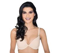 MaxCleavage Atomic Wow Liquid Filled Plunge Gel Bra (34 A, Nude)