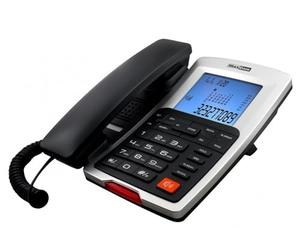 MaxCom KXT709 Easy to Use Corded Phone for Seniors - Speakerphone with Volumn Boost/Quick Dial Memo Button/Easy to Read Display/Big Buttons/Multi Language