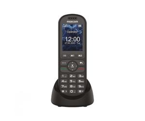 MAXCOM M39D SE 4G desktop phone with SIM card, charging dock, large keys, VoLTE and a simple menu, ideal for the office, telecare and everyday use.
