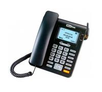Maxcom MM28D - 2G Corded Mobile Desk Phone with SIM Card - for Business and Office and Home Use - UK Plug - Black