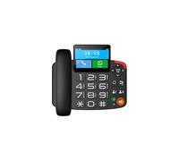 Maxcom MM42D-SE 4G VoLTE Landline Phone - Corded Desk Phone for Office & Home Use, Android 12 with Colour Touchscreen 4" Display - Wi-Fi Hotspot - Bluetooth - 3.5mm Jack - RJ45 Port - Black