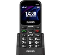 Maxcom MM443 Mobile Phone for Seniors 4G with Big Keys and SOS Button, Charging Dock, Dual SIM, 1700 mAh Battery, 2.31" Display, High Volume, Easy to Use, Maxcom MM443 Black
