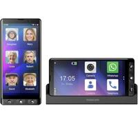 Maxcom MS601 Smartphone for Seniors Android 14 64GB With Large Font display, 6.0" HD Screen SOS Assistance Button and Hearing Aid Compatibility No Contract and Unlocked for all Networks- Black