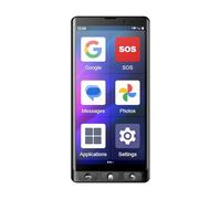 Maxcom MS601 Smartphone for Seniors Android 14 64GB With Large Font display, 6.0" HD Screen SOS Assistance Button and Hearing Aid Compatibility No Contract and Unlocked for all Networks- Black