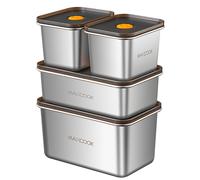 Maxcook Set of 4pcs 304SS Food Container MCFT1427