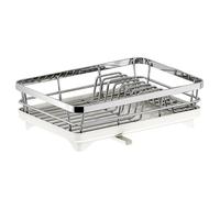 Maxcook Stainless Steel Dish Drying Rack Dish Drying Rack with Drainboard - Space Saving Single Layer Drying Rack,Large Capacity Kitchen Organizer, Countertop Dish Drainer 42*29*12.7cm MCWZ0010