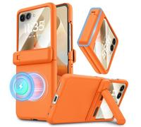 Maxdara for Motorola Razr 2026/2025/2024 Magnetic Stand Case Orange
