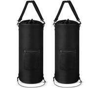 Maxdot 2 Pcs Boat Trash Can Leakproof Boat Trash Bag Reusable Garbage Bag Portable Pontoon Boat Accessories for Storage 10-13 Gal Trash Can with Clips for Boating Fishing Camping Rv