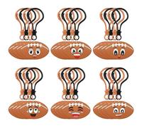 Maxdot 24 Pack Sport Party Favors Sport Ball Keychain Bulk, PVC Mini Football Keychains Lightweight Sports Party Back to School Reward Team Gifts Birthday for Sports Lover