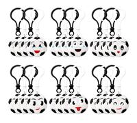 Maxdot 24 Pack Sport Party Favors Sport Ball Keychain Bulk, PVC Mini Soccer Keychains Lightweight Sports Party Back to School Reward Team Gifts Birthday for Sports Lover
