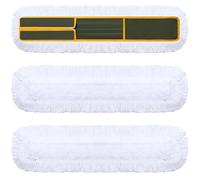 Maxdot 3 Pack 36 Inch Dust Mop Replacement Head for Floor Cleaning, Large Commercial Microfiber Industrial Commercial Heavy Duty Mop Head Refills Sweeper Replacement Janitorial Suppliy for Hardwood