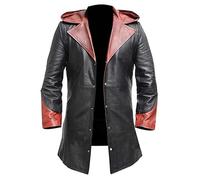 MAXDUD Men’s Devil Hooded Cosplay Halloween DMC V Costume Trench Coat