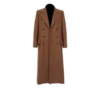 MAXDUD Men’s Doctor Trench Coat Who Costume Collection - Cotton Hooded Coat, Wool Coat, Velvet Coat