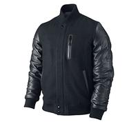 MAXDUD Men’s Varsity Kobe XXIV Battle Jacket Destroyer, Letterman Bomber Faux Leather Sleeves Casual Jacket