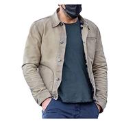 MAXDUD Men's The Adam, Punch Pocket | Khaki Cotton Lightweight Jacket