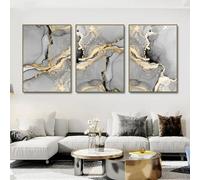 MAXDVAID Modern Grey Black Gold Marble Canvas Painting Wall Art Poster Abstract Posters And Prints Pictures Living Room Interior Decor No frame