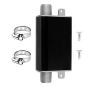 MaxEarn 24 mm Exhaust Muffler, Black Exhaust Pipe Silencer, Car Diesel Heating Exhaust System for Ebers-pacher We-bas-to Air Parking Heater