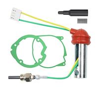 MaxEarn 5Pcs 12V 5KW Auxiliary Heater Ceramic Glow Plug Set, Air Diesel Parking Heater Repair Kit with Pin Glow Plug + 2 Gaskets + Filter, for Webasto Eberspacher Car Truck Boat Heater