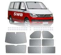 MaxEarn 8pcs Internal Thermal Blind Set Fits for VW T5/T6 SWB, Luxury Sunshade Wrap Cover Kit, Summer UV Sun Blind & Winter Insulation Cover, Window Front Screen Covers for VW Campervans & Motorhome