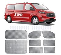 MaxEarn 8pcs Internal Thermal Blind Set for Ford Transit Custom SWB, Window Front Screen Cover, Luxury Sunshade Wrap Cover, Summer UV Sun Blind & Winter Insulation Covers for Campervans&Motorhome