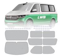 MaxEarn 8Pcs Internal Thermal Blind Set for VW T4(LWB), Luxury Sunshade Wrap Cover Kit, Summer UV Sun Blind Privacy Blackout Window Front Screen Cover, Winter Insulation Covers for VW T4