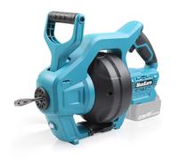 MaxEarn Cordless Electric Drain Snake, Cleaning Drain Auger with 23.62 FT Pipe Cleaning Spiral, Drain Unblocker Compatible with Makita 18v Battery for Sink, Toilet, Bathtub, Sewer (No Battery)