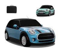 MaxEarn Half Car Cover for BMW Mini Cooper Cabrio Convertible R52 R57 F57 2005-2023, 600D Oxford Fabric Tailored Soft Top Roof Protector Cover, Blackout Weatherproof