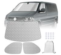 MaxEarn Internal Window Covers for VW T5/T6, 3PCS Luxury Thermal Window Blinds Set, VW T5 T6 Campervan Window Front Wrap Cover, Summer UV Sun Blind & Winter Insulation Cover