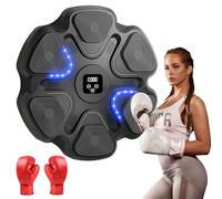 MaxEarn Smart Music Boxing Machine, Bluetooth Connection Boxing Machine with LED Light, 9 Level Speed Adjustment Boxing Training Equipment, USB Charging Wall Mounted Punching Machine with Boxinggloves