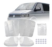 MaxEarn Sun Protection Car Windscreen for VW T5 T6, 3 Pieces Luxury Thermal Mat Driver's Cab, UV Protection Car Windscreen Sun Protection for V-W Motorhome Vans VW T5 T6