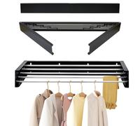 MaxEarn Wall-Mounted Drying Rack | 80 cm Foldable Clothes Airer