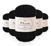 Maxee 250 g (50 g x 5) Hand Knitting Yarn, Multicoloured, Acrylic Yarn for Knitting, Soft Wool for Crochet and Crafts, Hand Knitting Yarn for Crochet, Scarves for Beginners, Experienced Knitters