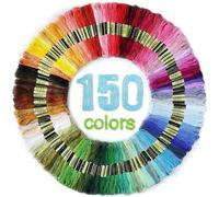 Maxee Embroidery Threads, 150 Colors Per Pack Embroidery Floss,8m Cross Stitch Threads,Friendship Bracelets Floss, Crafts Floss Rainbow Color