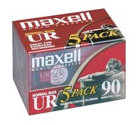 Maxell 108562 UR90 Cassette Tapes (5 Pack)