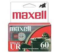 Maxell 109024 60 Minute Storage Capacity Normal Bias Type Flat Packs 2 Pack Cassettes