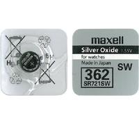 Maxell 362 SR721SW Button Cell Watch Battery Low Drain 2,1x7,9 Hxã & # x2DC, 7.9 mm 1.55 V Blister Pack by Maxell
