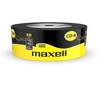 MAXELL 50 PACK OF 52X SPEED 80 MINUTE CD-R DISCS 700MB - 624036